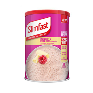 SlimFast Exclusive Shake Powder 584g - Raspberry & White Choc Protein shake | Free Delivery