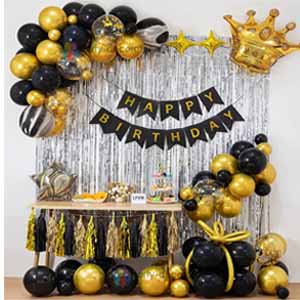 A Complete Birthday Home Decoration Package | Balloon Arch Kit  | Balloons Garland Birthday Wedding Party | Baby Shower Decor UK