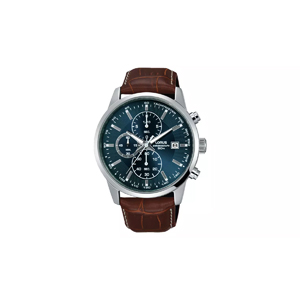 Lorus Men's Chronograph Brown Leather Strap Watch