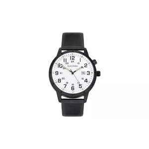 Sekonda Men's Faux-Leather Strap Watch