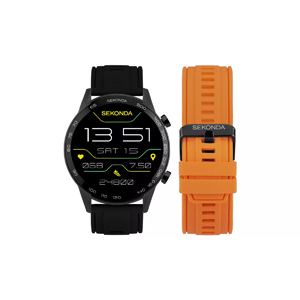 Sekonda Active Plus Black Metal Case Smart Watch Gift Set