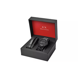 Armani Exchange Men's Stainless Steel Bracelet Watch Set