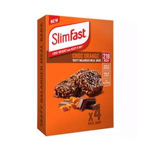 SlimFast Protein Chocolate Meal Bars 4 Pack 60g | Orange
